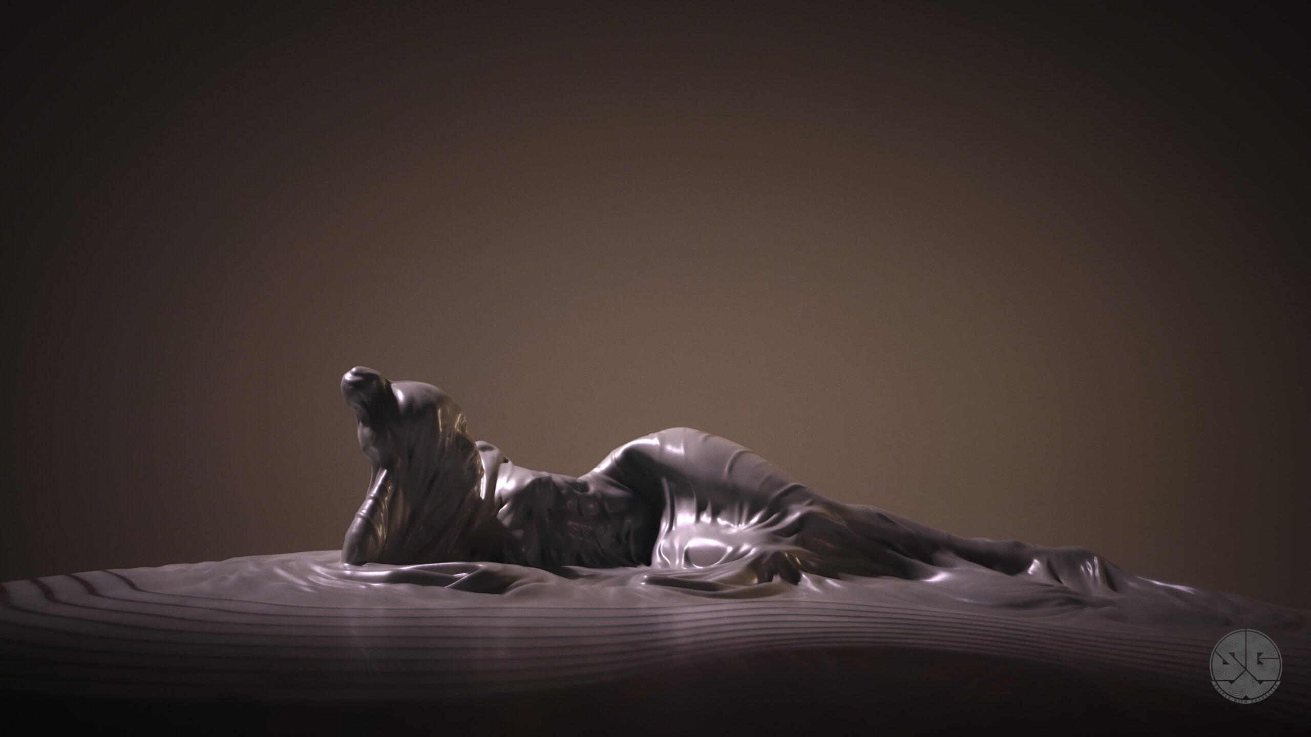 Resting Lady sculpture