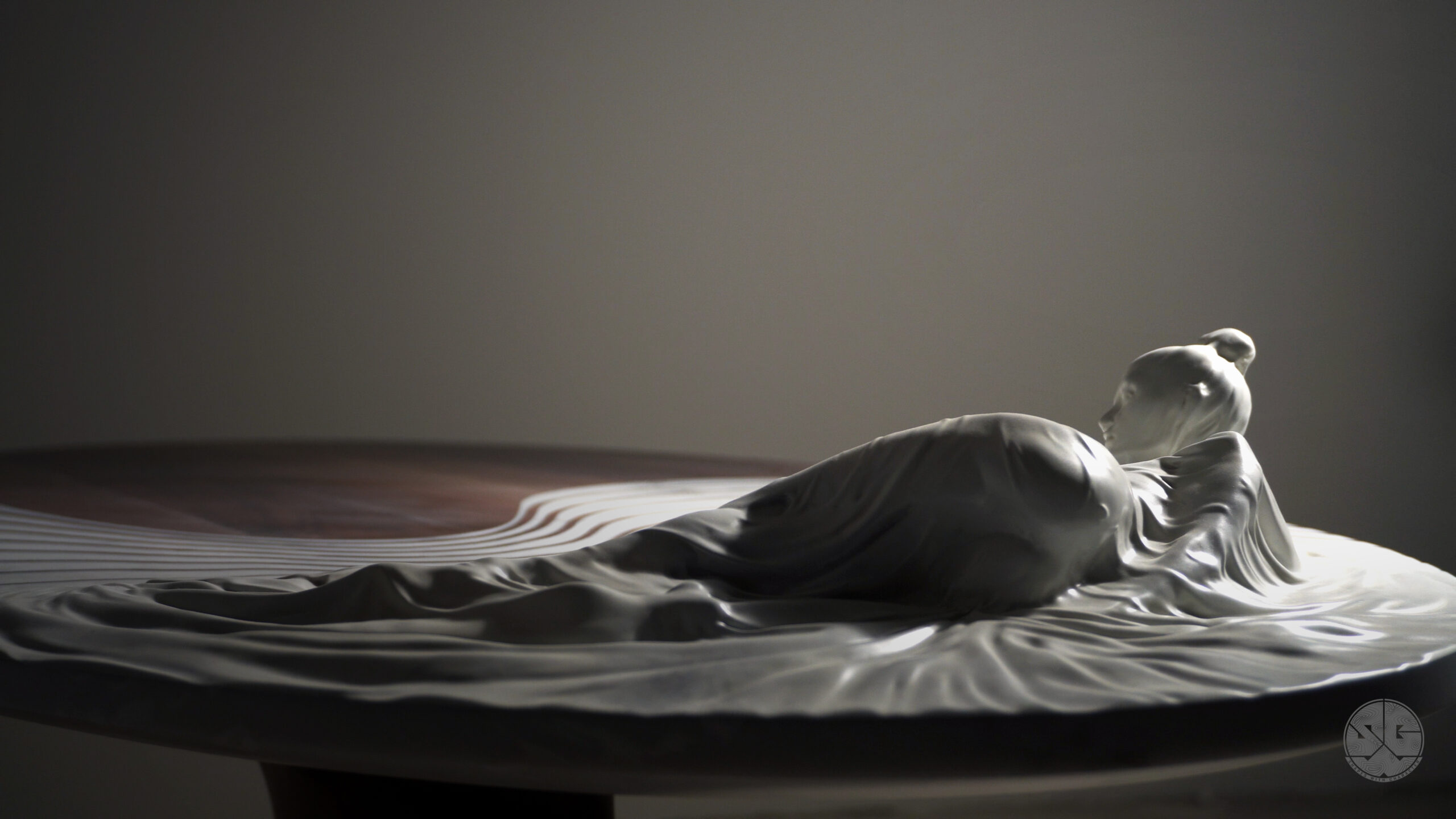 Resting Lady Sculpture